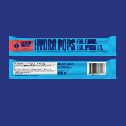Hydra Pops – Electrolyte Freeze Pops – Apple