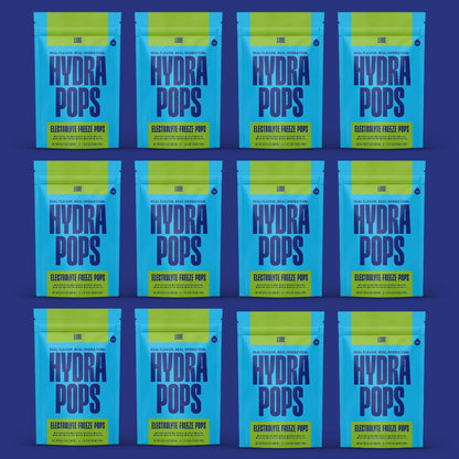 Hydra Pops – Electrolyte Freeze Pops – 12 Bag Lime Pack