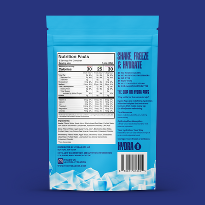 Hydra Pops – Electrolyte Freeze Pops – three Bag BUNDLE Pack