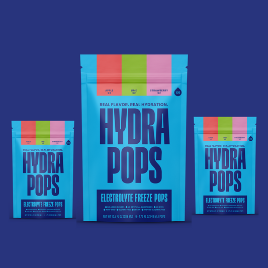 Hydra Pops – Electrolyte Freeze Pops – three Bag BUNDLE Pack