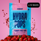 Hydra Pops – Electrolyte Freeze Pops – 12 Bag Strawberry Pack