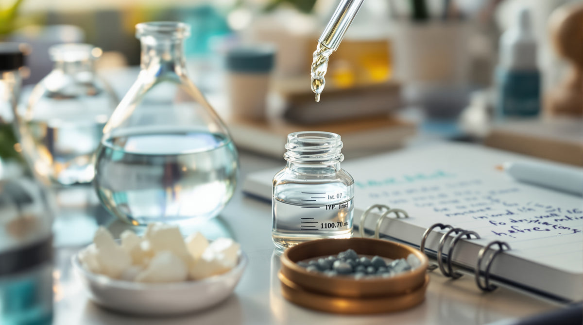 Behind the scenes formulation and mineral testing workspace